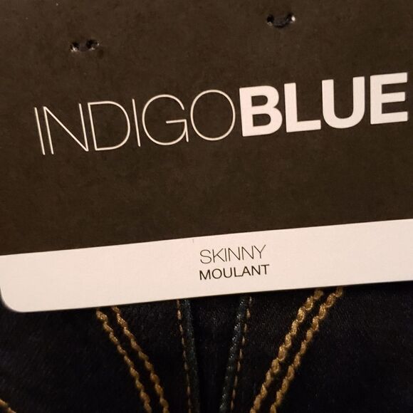 Indigo blue maternity Jeggings/ lamaze belly band - Picture 11 of 11